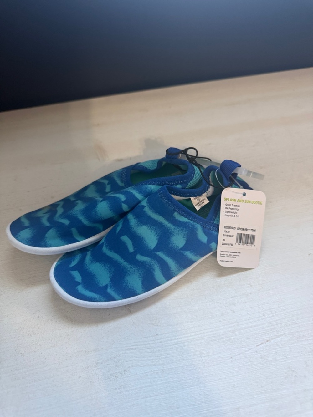 Speedo Kids Teal & Blue Wave Splash Water Shoes